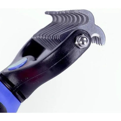 Stainless Steel Double-Sided Pet Detangling Comb - Professional Grooming Tool for Dogs and Cats, Designed for Effective Shedding and Fur Removal