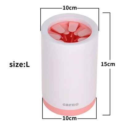 Portable Dog Paw Cleaner Cup | Muddy Paw Washer with Silicone Bristles