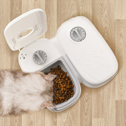 Automatic Pet Feeder | Gravity Food & Water Dispenser for Cats & Dogs